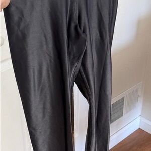 ALO Yoga Shiny Grey-chrome Leggings